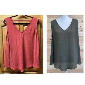 A.N.A Woman’s flowy sleeveless top 1 price for both